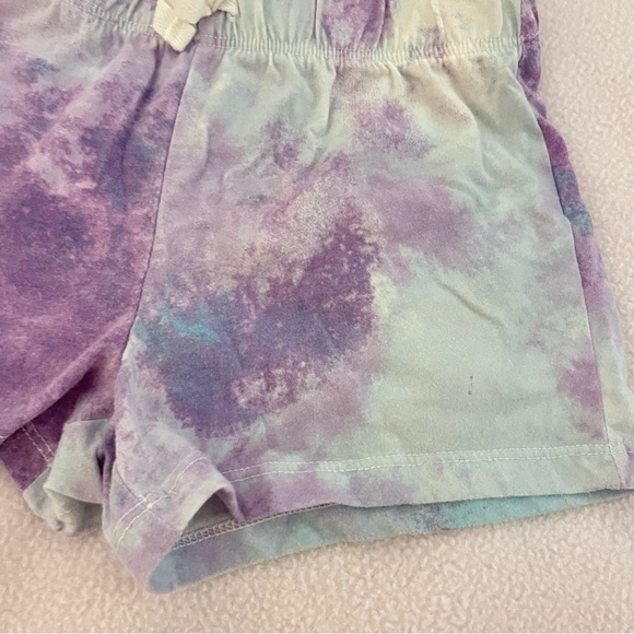 Children’s Place Blue & Purple Tie Dye Bike Shorts - Picture 2 of 4